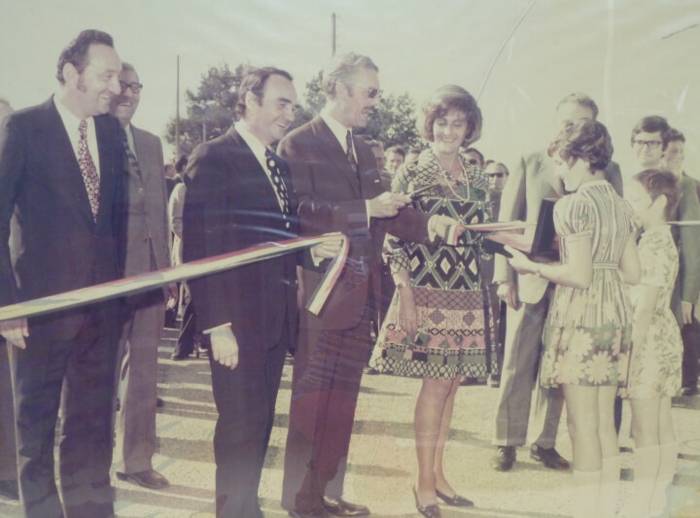 Patrice Gautier lors de l’inauguration du site de Chantonnay - 1972