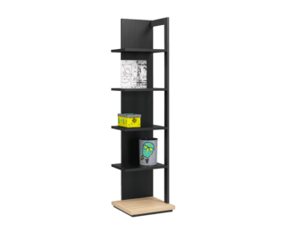 Lambris bibliothèque 5 tablettes Urban 