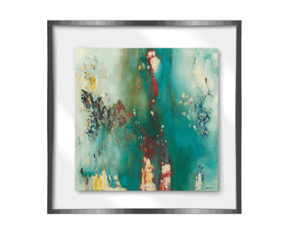 Tableau Vitrine reve green acier